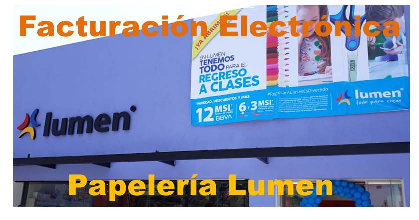 Facturación electronica Papelería Lumen