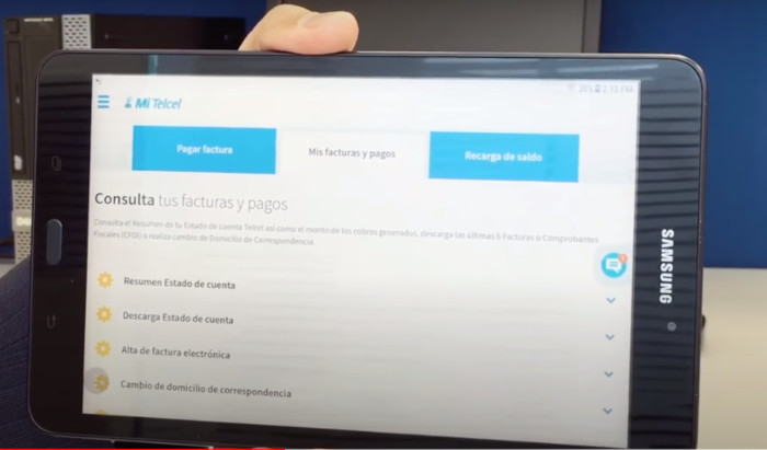 Factura electrónica de Telcel