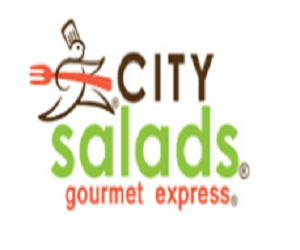 Plato de ensalada y salsas de City Salads