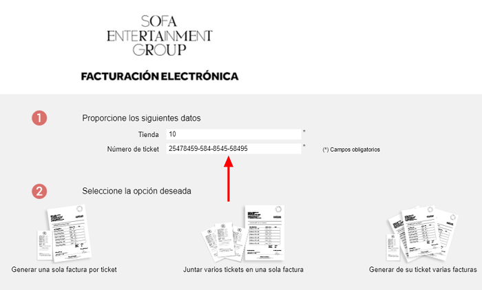 Segundo paso para ingresar para comenzar con la factura electrónica de Don Quintín