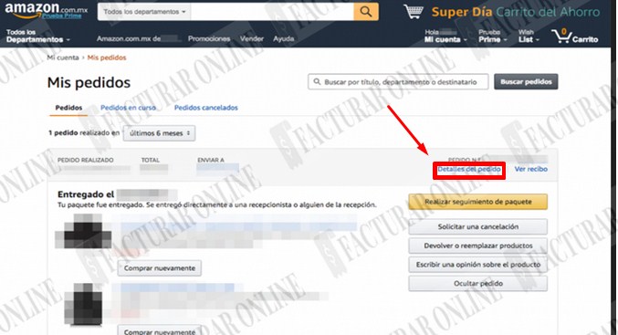 seleccionar los prodcutos a facturar