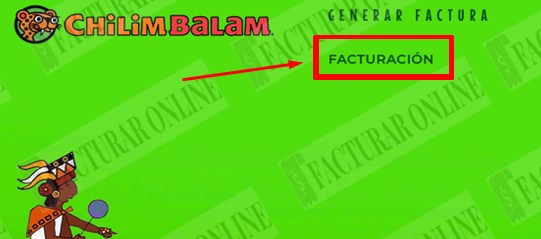 ingresar al sistema de facturacion Chilim Balam
