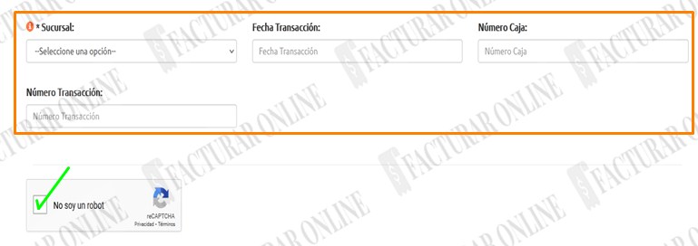 informacion del ticket a facturar