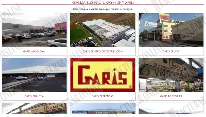tiendas Garis