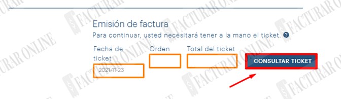 ingresar ticket de compra